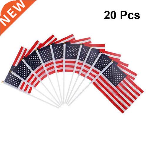 Banner Small Flag Us Mini American Stick Hand Usa Flags