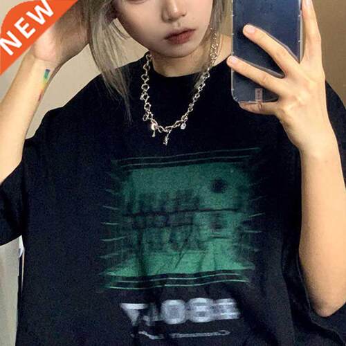 Women's T-shirt short-sleeved tshirt summer Harajuku grunge