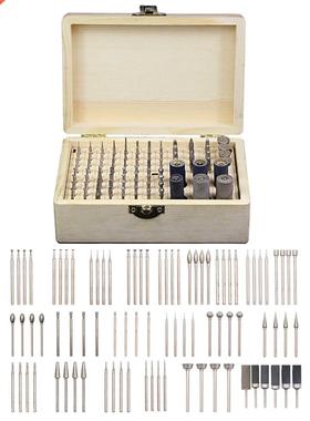 86pcs Rotary Tool Accessories Kit Diamond Burr Bits Drill Po