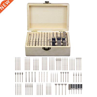 86pcs Rotary Tool Accessories Kit Diamond Burr Bits Drill Po