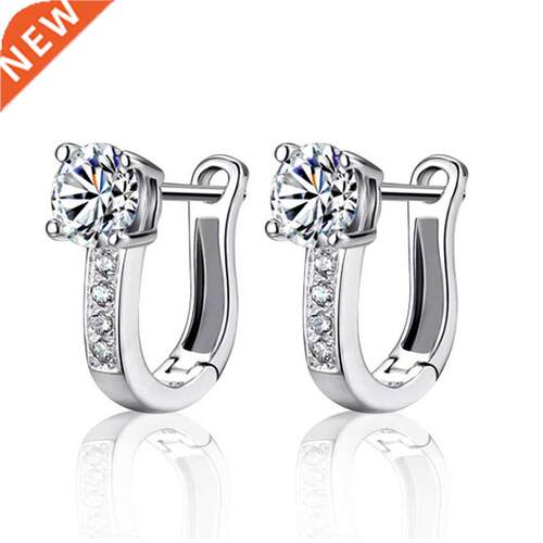 NEHZY S925 Stamp silver Luxury star earrings sparkling zirco