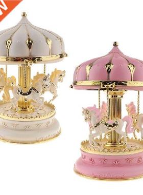 Carousel Music Box 7 Color Change LED Light Luminous