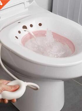 Folding Toilet Sitz Bath Bidet Flusher Special Wash Basin