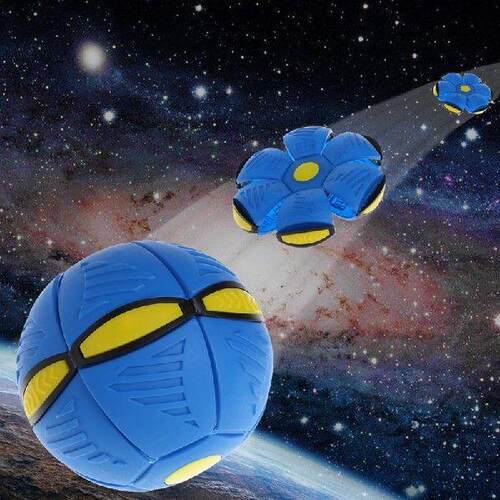 Flying UFO Flat Throw Disc Ball with LED Light Toy Kid
