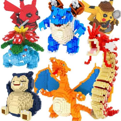 Pokemon Building Blocks Compatible Cartoon Poke Anime Ball P