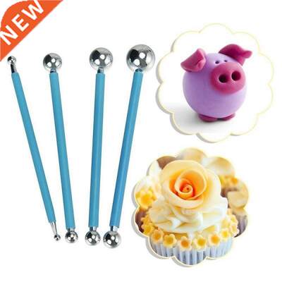 4pcs/Lot Fondant Cake Pastry Carving Cutter Flower Sugar