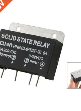 Heat Sink Input 332V DC Output 5A 200V DC PCB Mount SSR Soli