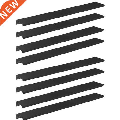 8PCS 00mm/11.8Inch Black Back Mount Finger Edge Pull Concea