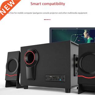 Bluetooth Speaker Computer Speakers Wooden 2.1 Multimedia