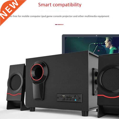 Bluetooth Speaker Computer Speakers Wooden 2.1 Multimedia