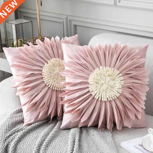 Fashion Modern Style Pink White Throw Pillows 45*45cm Velvet
