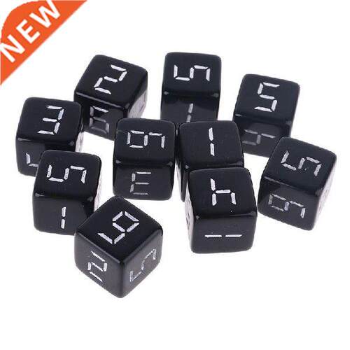 OOTDTY 10pcs D6 Six Sided Dices Number Square Dice for