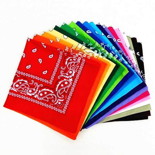 Fashon Polyester Bandana Square Scarf For Women Men Headban