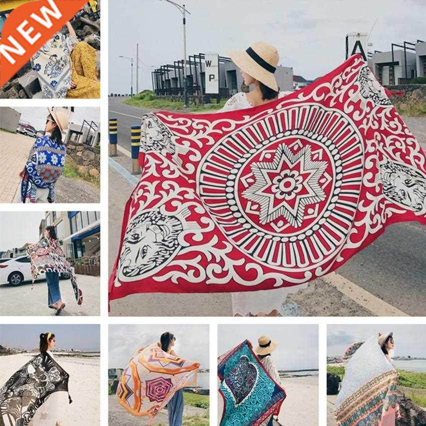 new 90x180cm twill cotton pareo beach cover-ups women large