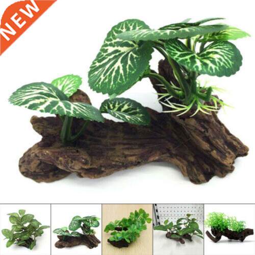 Artificial Turtle Tree Trunk Driftwood Aquarium Fish Tank Re