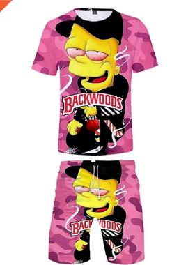 Funny Foods Backwoods Honey Berry Two Pieces Sets Men 3D T S