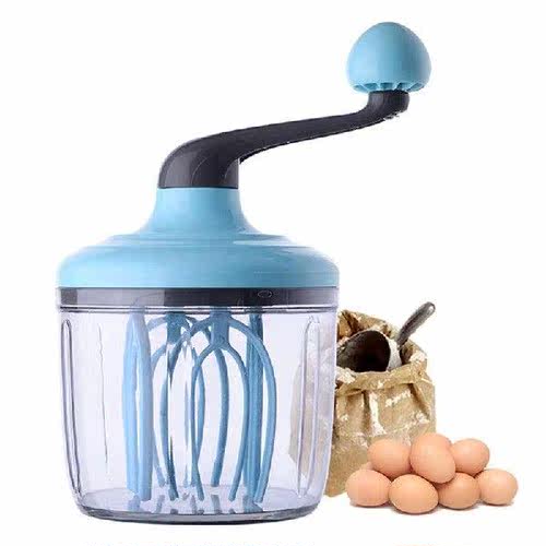 Multifunctional Manual Plastic Egg Beater Hand-Held Egg
