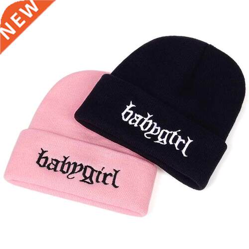 New Men Women Knitted Hat Fashion letter Pattern Embroidery