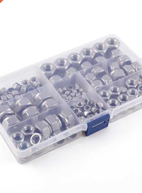 150 x selflocking hexagon nut 6 sizes M4 M5 M6 M8 M10 M12 as