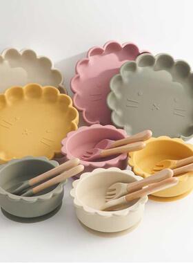 Kawaii Animal Shape Baby Plates For Food Silicone Cookware S