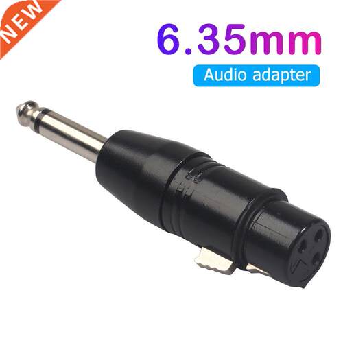 6.35mm Mono Male to XLR 3 Pin Female/Male Audio Plug Convert