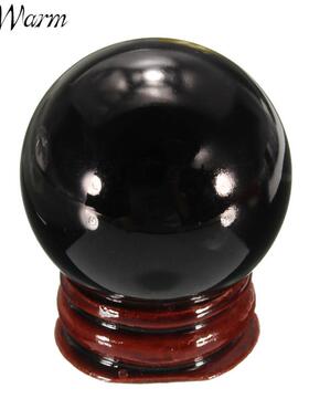 New 40mm Natural Black Obsidian Sphere Crystal Healing Ston