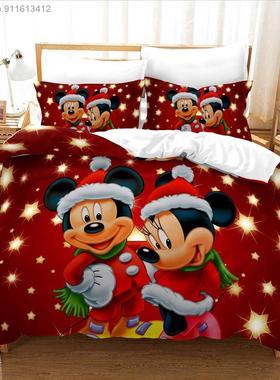 Christmas Gifts Bedding Sets Mickey Mouse Princess 3D Print