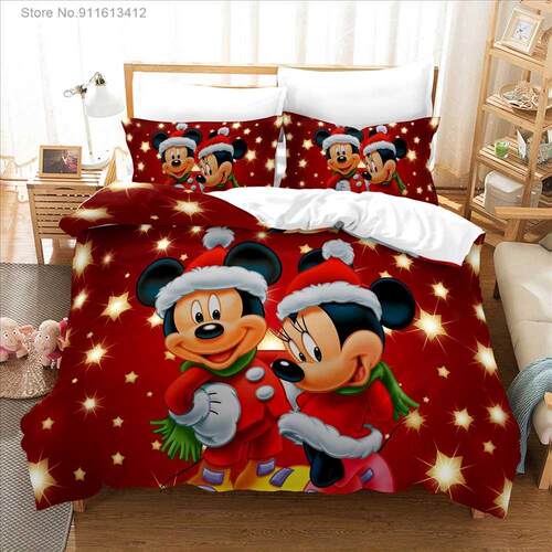 Christmas Gifts Bedding Sets Mickey Mouse Princess 3D Print