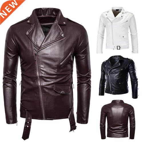 Men Jacket 2020 Autumn New Motorcycle Leather Coat for Men H