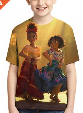 Encanto New Chldren's 3D prnt T Shrts Prnt Casua