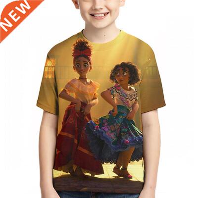 Encanto New Chldren's 3D prnt T Shrts Prnt Casua