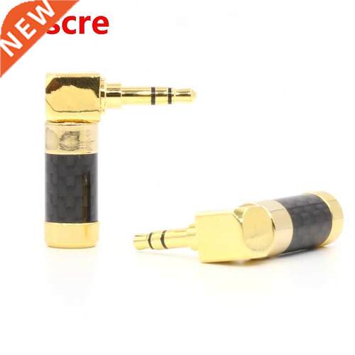 one pieces 24K U Gd plated .5mm male Stereo Audio jack f