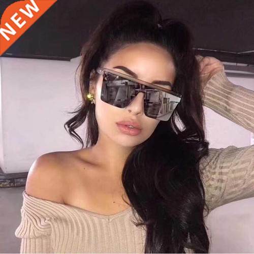 New Black Square Sunglasses Women Big Frame Fashion Retro Mi