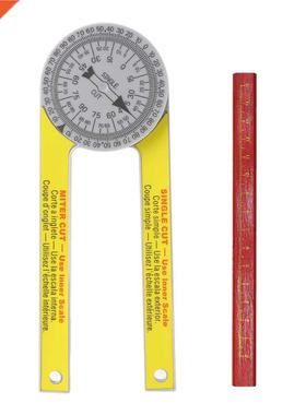 Miter Saw Protractor Ruler with Pencil Digital Protractor 36