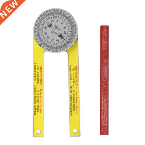 Miter Saw Protractor Ruler with Pencil Digital Protractor 36