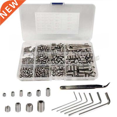 540pcs Stainless Steel 304 Set Screw M2 M3 M4 M5 M6 M8 Hexag