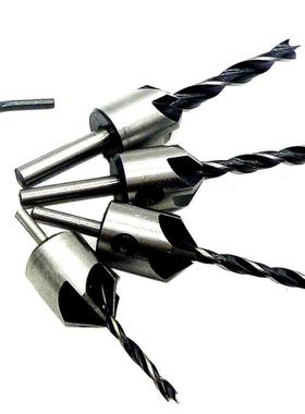 4pcs 5 Flute HSS Countersink Drill Bit Set Carpentry Tool 3m