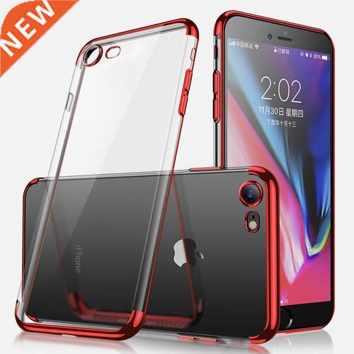 Plating Silicone Case on the For iphone se 2020 se 2 se2 2n