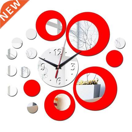 Wall Clocks Mirror Acrylic Style DIY Quartz Decoration for L