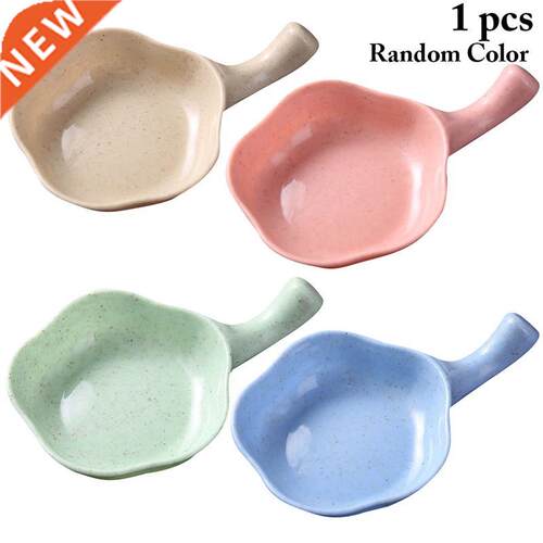 1pcs Mini Cute Flower Shape Wheat Straw Bowl Vinegar Seasoni
