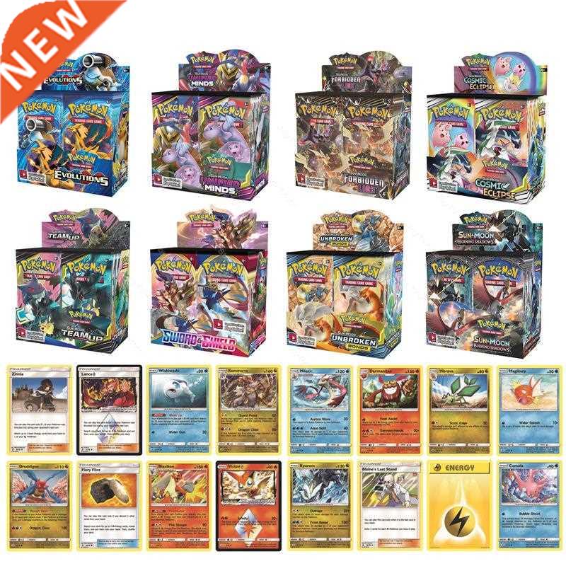 24Pcs/Box Pokemon Cards Sun & Moon Lost Thunder English Tra