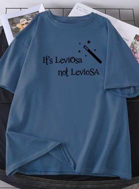 It's Leviosa Not Leviosa Woman T-shirts Fashion Oversize