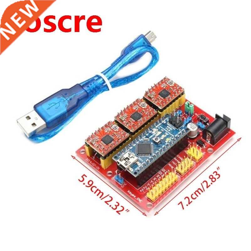 CNC Shield V4+ Nano 3.0 A4988 3 Axis Stepper Driver Board En