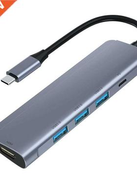Type C USB Hub 5 in 1 USB 3.0 4K HDMI Port Adapter High-Spee