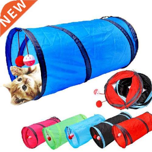 Tunnel Toy Pet 2 Holes Play Tubes Balls