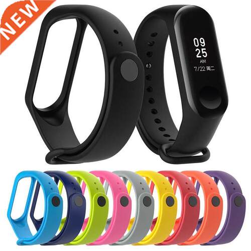 For Xiaomi Mi Band 3 4 Sport Strap watch Silicone wrist stra