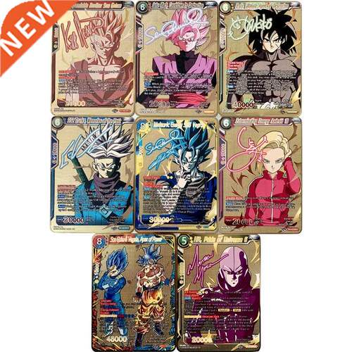 New Dragon Ball Gold Card Anime Super Saiyan Series Signat