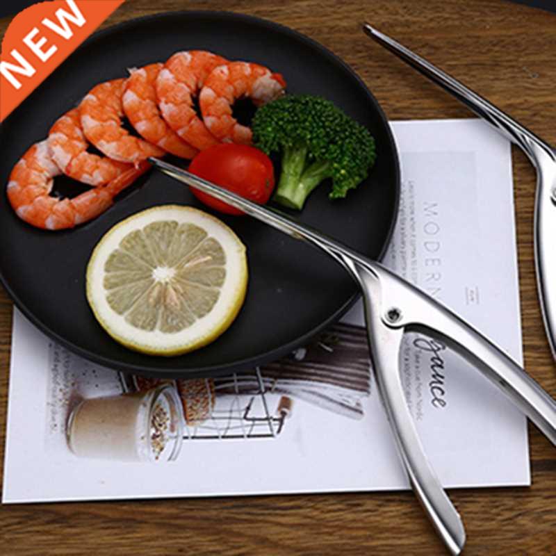 1 Pcs Stainless Steel Shrimp Peeler Prawn Shrimp Deveiner Fi