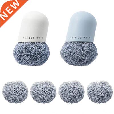 Reusable and Sturdy Mesh Scourers Round Dish Pads for Househ