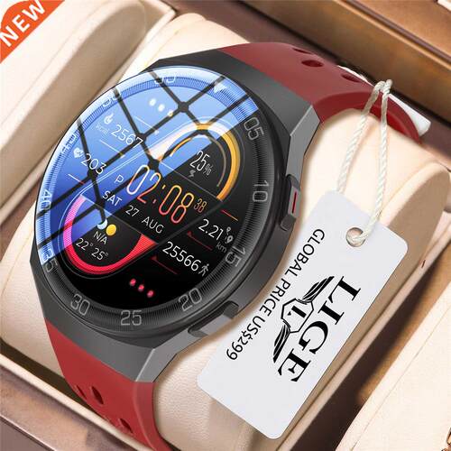 LIGE 1.28-inch Full Cor Touch Screen Sport Smartwatch Men